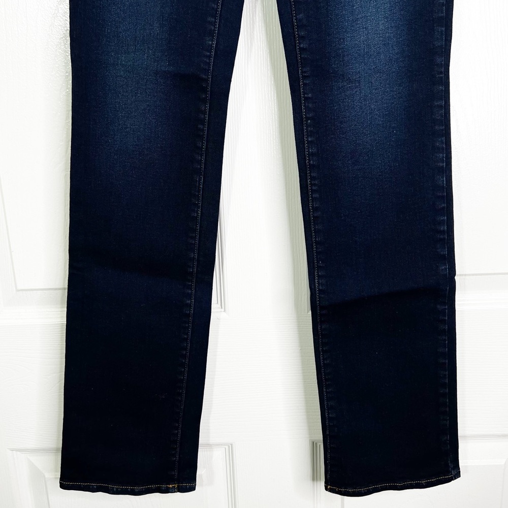 NWOT L’Agence Mid Rise Slim Straight Leg Jeans Dark Wash Women’s Sz 24 - Picture 4 of 7